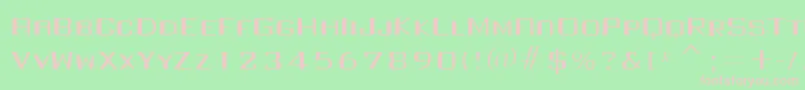FullInjection regular Font – Pink Fonts on Green Background