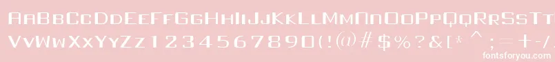 FullInjection regular Font – White Fonts on Pink Background