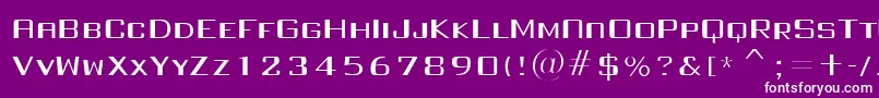 FullInjection regular Font – White Fonts on Purple Background
