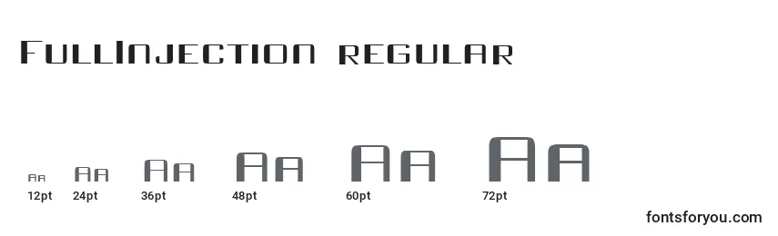 FullInjection regular Font Sizes