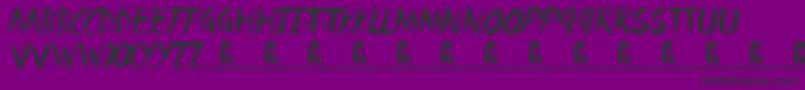 Fun House Font – Black Fonts on Purple Background
