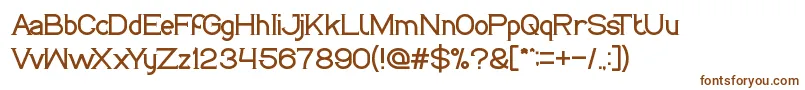 Шрифт LifeIsFinal – коричневые шрифты на белом фоне