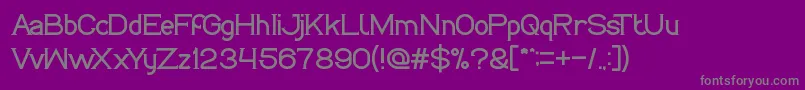 LifeIsFinal-fontti – harmaat kirjasimet violetilla taustalla