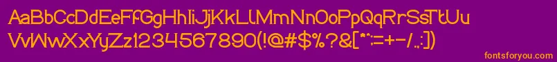 Шрифт LifeIsFinal – оранжевые шрифты на фиолетовом фоне