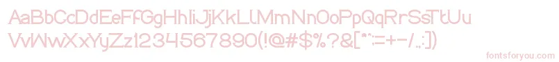 フォントLifeIsFinal – 白い背景にピンクのフォント