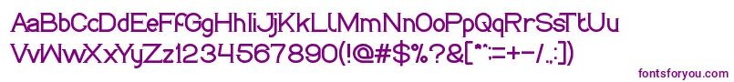 Шрифт LifeIsFinal – фиолетовые шрифты на белом фоне