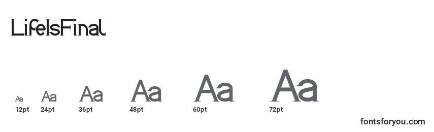 LifeIsFinal Font Sizes