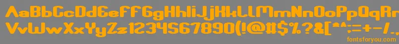 Fun Raiser Bold Font – Orange Fonts on Gray Background