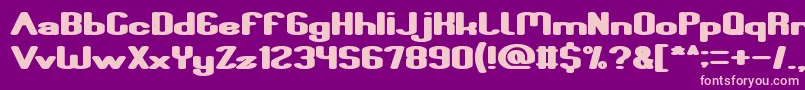 Fun Raiser Bold Font – Pink Fonts on Purple Background