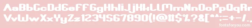 Fun Raiser Bold Font – White Fonts on Pink Background