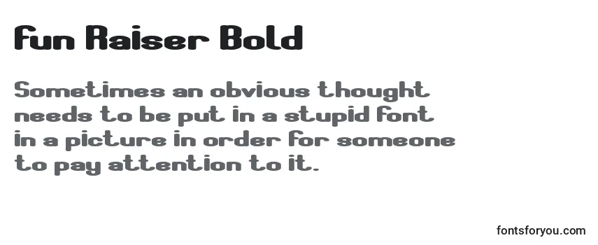 Review of the Fun Raiser Bold Font