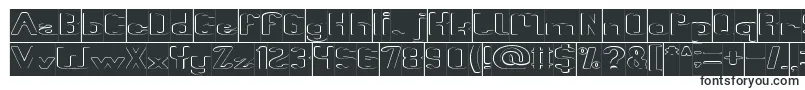 Fun Raiser Hollow Inverse-Schriftart – OTF-Schriften