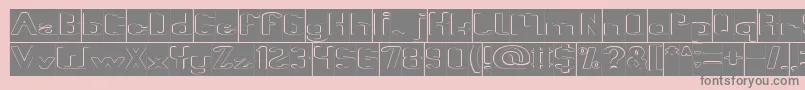 Шрифт Fun Raiser Hollow Inverse – серые шрифты на розовом фоне