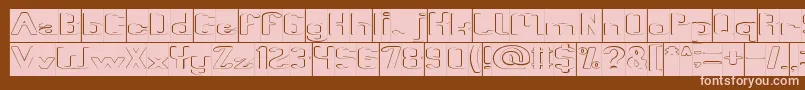 More about Fun Raiser Hollow Inverse Font Fun Raiser Hollow Inverse Font – Pink Fonts on Brown Background