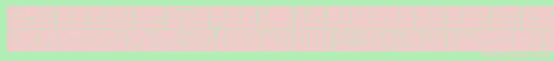Fun Raiser Hollow Inverse Font – Pink Fonts on Green Background