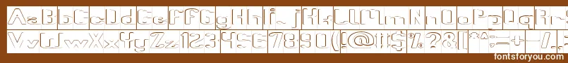 Weitere Informationen zur Fun Raiser Hollow Inverse-Schriftart Fun Raiser Hollow Inverse-Schriftart – Weiße Schriften auf braunem Hintergrund