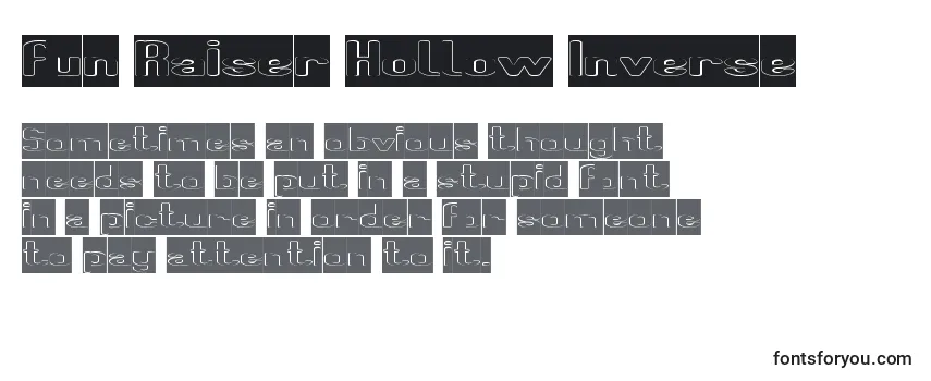 Обзор шрифта Fun Raiser Hollow Inverse