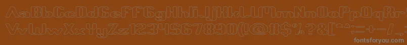 Подробнее о шрифте Fun Raiser Hollow Шрифт Fun Raiser Hollow – серые шрифты на коричневом фоне