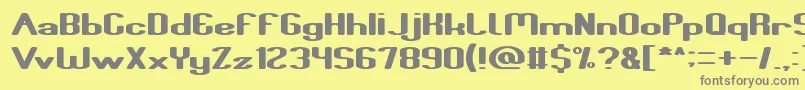 Fun Raiser Light Font – Gray Fonts on Yellow Background