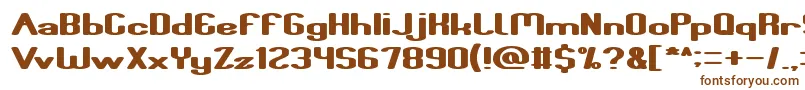 Fun Raiser-fontti – ruskeat fontit valkoisella taustalla