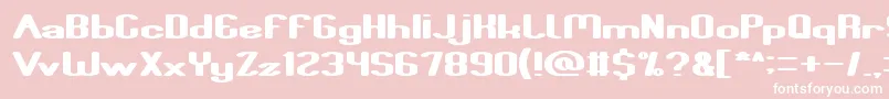 Fun Raiser Font – White Fonts on Pink Background