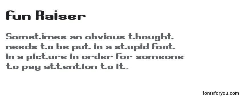 Review of the Fun Raiser Font