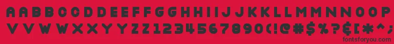 Nottbl Font – Black Fonts on Red Background