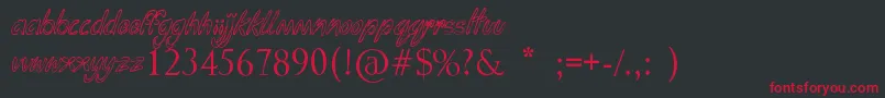 Funga Donga Binge Font – Red Fonts on Black Background