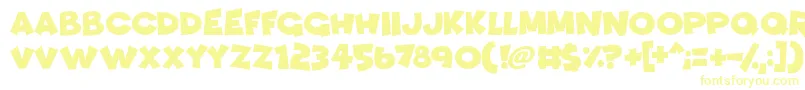 Funhouse-fontti – keltaiset fontit