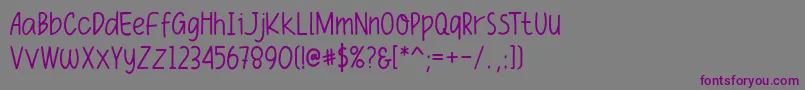 Funiko Font – Purple Fonts on Gray Background