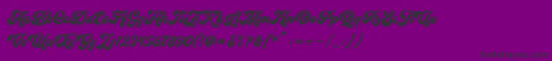 Funkies Font – Black Fonts on Purple Background