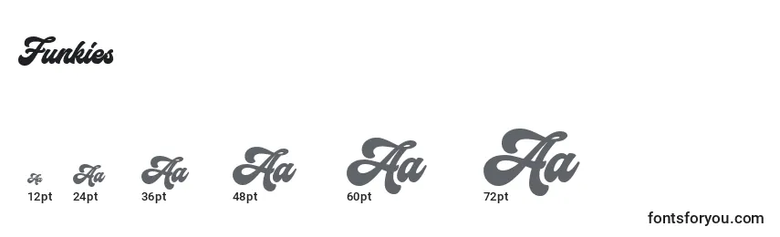 Funkies Font Sizes