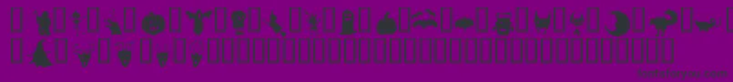Lisätietoja HollowweenieBats-fontista HollowweenieBats-fontti – mustat fontit violetilla taustalla