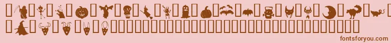 More about HollowweenieBats Font HollowweenieBats Font – Brown Fonts on Pink Background