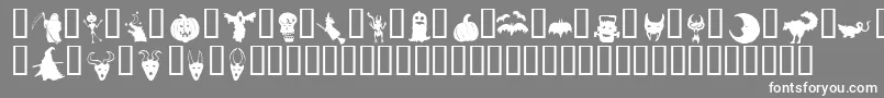 HollowweenieBats Font – White Fonts on Gray Background