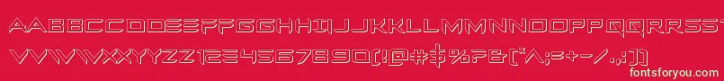 Ferretface3D Font – Green Fonts on Red Background