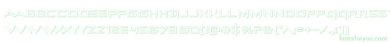 Шрифт Ferretface3D – зелёные шрифты
