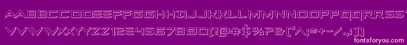 Ferretface3D Font – Pink Fonts on Purple Background