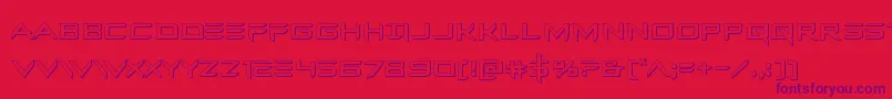 Ferretface3D Font – Purple Fonts on Red Background