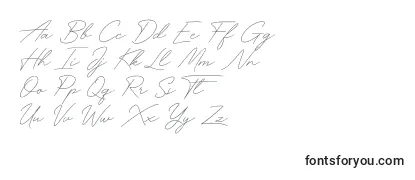 Schriftart Funky Signature