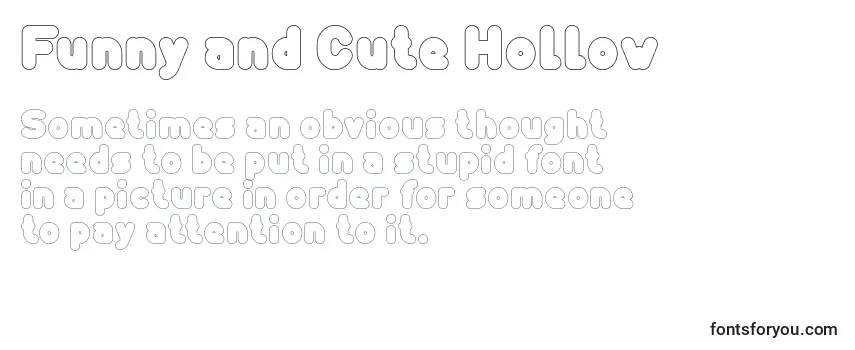 Review of the Funny and Cute Hollow Font