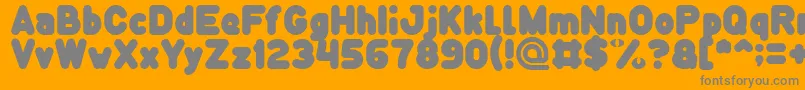 Funny and Cute Light Font – Gray Fonts on Orange Background