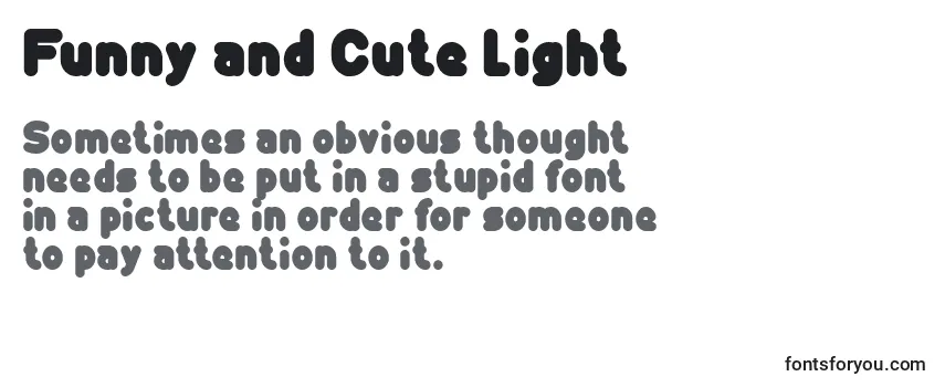 Обзор шрифта Funny and Cute Light