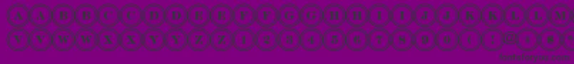 DiscoserifdblRegular Font – Black Fonts on Purple Background