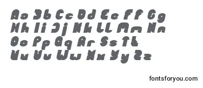 Überblick über die Schriftart FUNNY SPORT Bold Italic