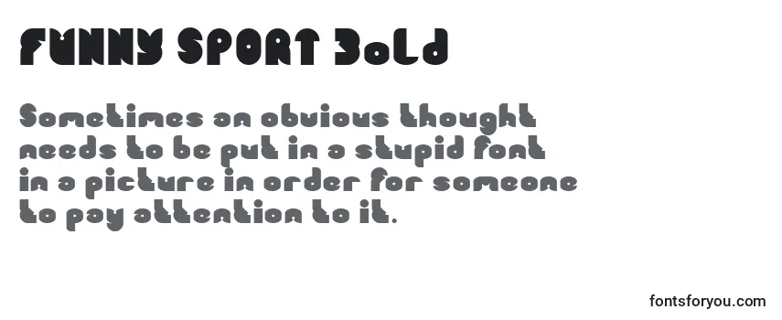 Review of the FUNNY SPORT Bold Font