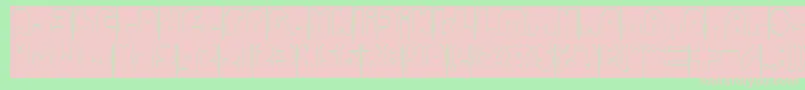 FUNNY SPORT Hollow Inverse Font – Pink Fonts on Green Background