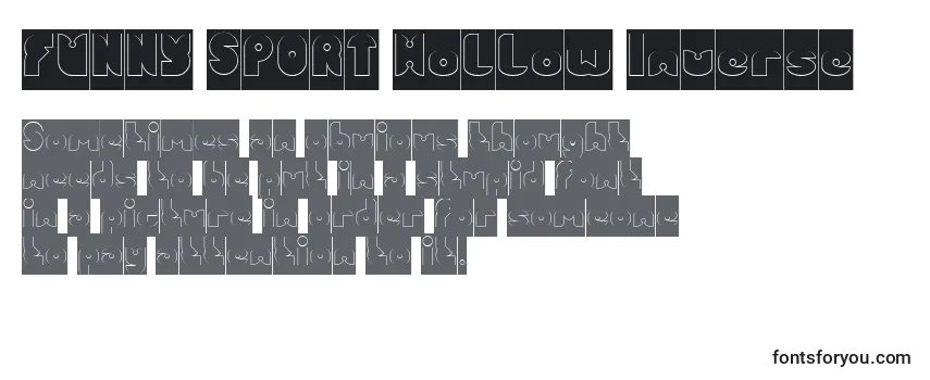 Review of the FUNNY SPORT Hollow Inverse Font