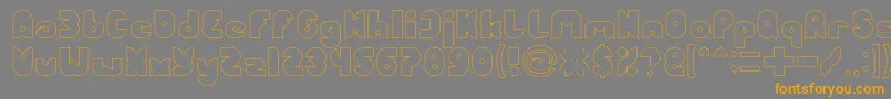 More about FUNNY SPORT Hollow Font FUNNY SPORT Hollow Font – Orange Fonts on Gray Background