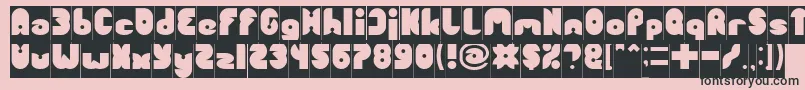 FUNNY SPORT Inverse Font – Black Fonts on Pink Background
